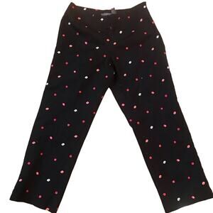 Liz Claiborne Michaela Flowery Capri Pant 10